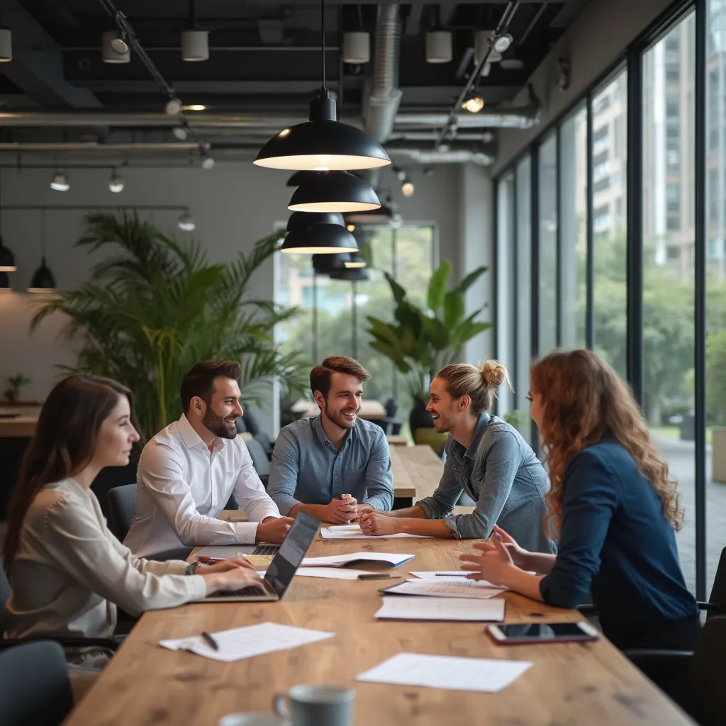 Réunion de travail collaborative